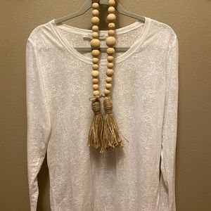 Maurices white layering shirt